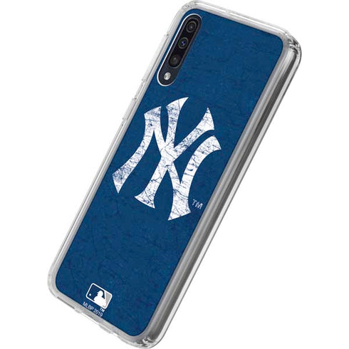 MLB New York Yankees - Solid Distressed Galaxy A50 Clear Case